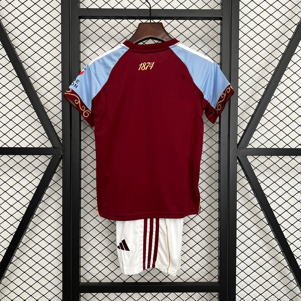Kit Infantil Aston Villa 25/26 Home
