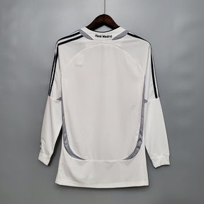 Camisa Real Madrid Titular 06/07 - Versão (Retrô) Manga Comprida
