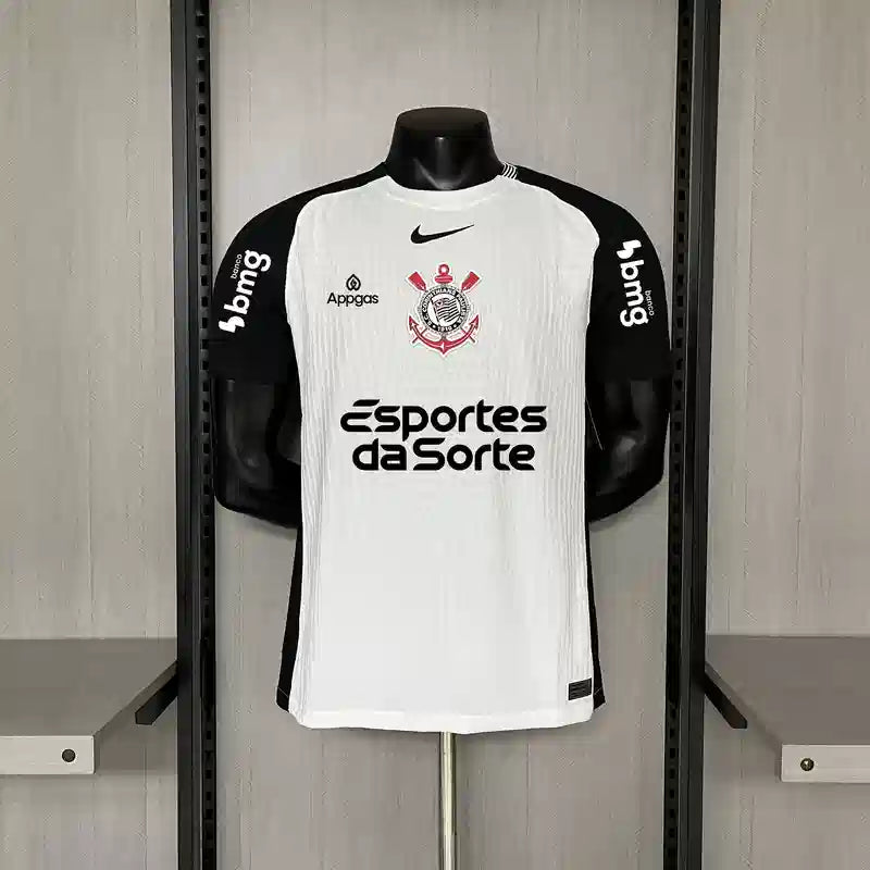 Camisa Corinthians 2025 Home (Todos os Patrocínios) - (Jogador)