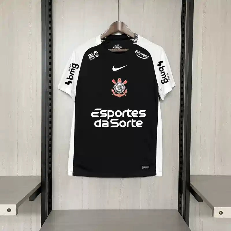 Camisa Corinthians 2025 Away (Todos os Patrocínios) - (Torcedor)