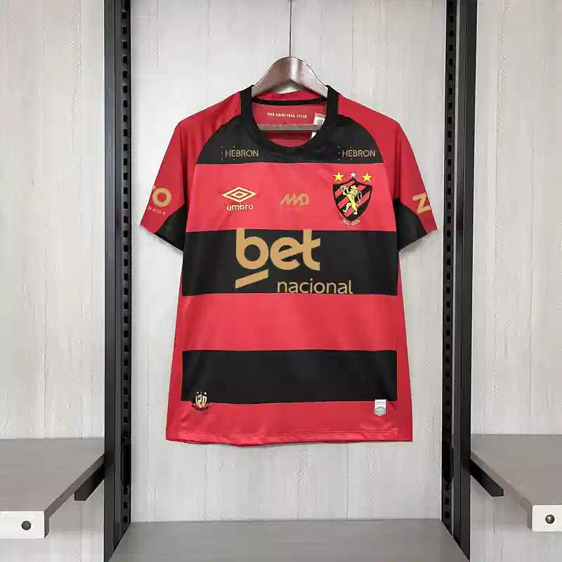Camisa Sport Recife 2025 Home (Todos os Patrocínios) - (Torcedor)