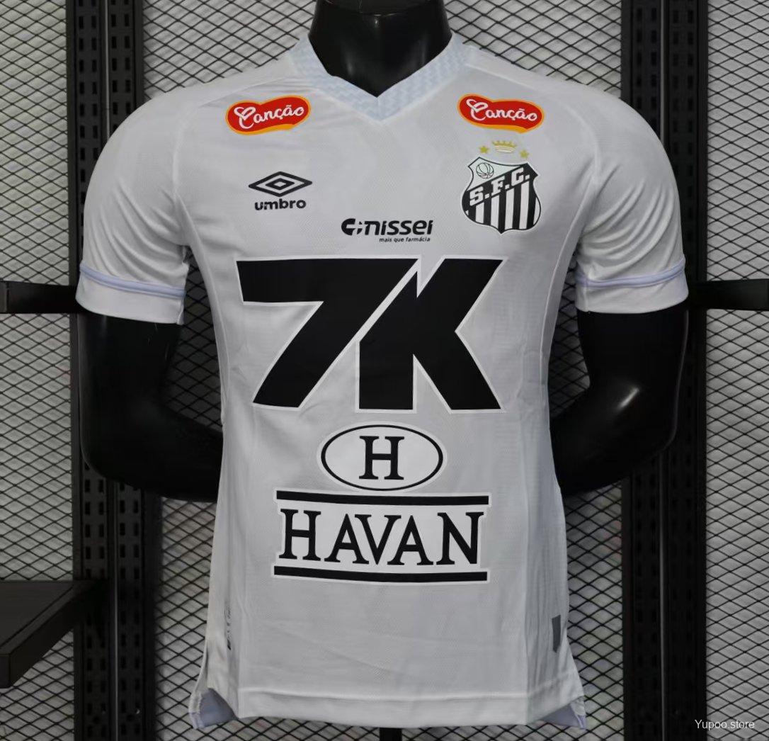 Camisa Santos 2025 Home (Todos os Patrocínios) - (Jogador)