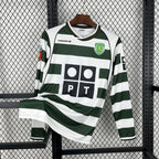 Camisa Sporting 01/02 Home - (Retrô) Manga Longa