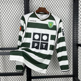 Camisa Sporting Titular 01/02 - Versão (Retrô) Manga Comprida