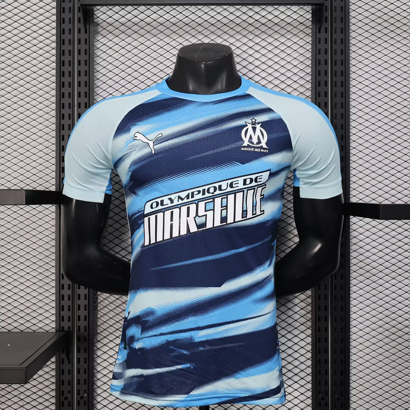 Camisa Olympique de Marseille 25/26 Edição Faster OM Blue - (Jogador)