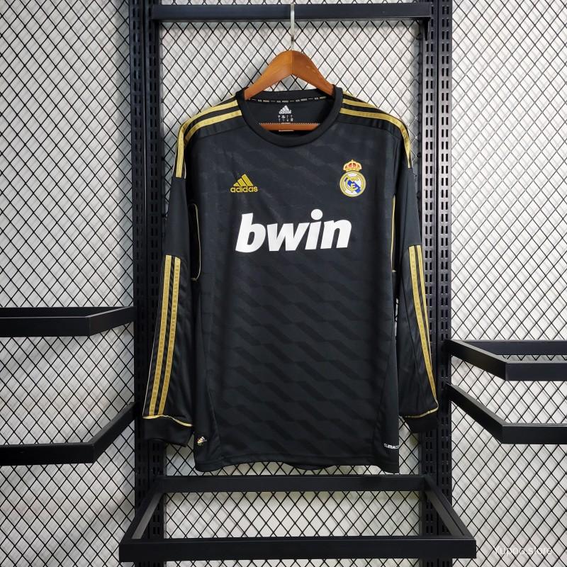 Camisa Real Madrid 11/12 Away - (Retrô) Manga Longa