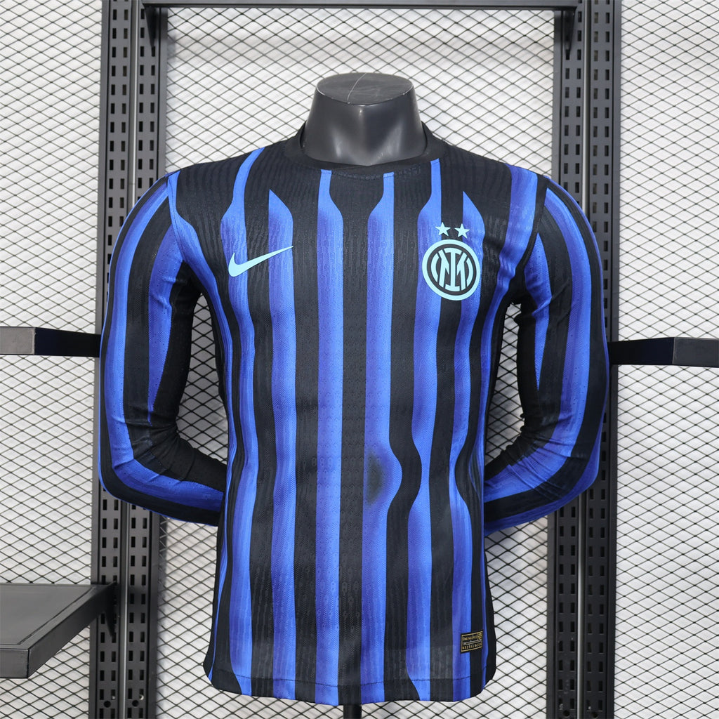 Camisa Inter de Milão 25/26 Home (Sem Patrocínio) - (Jogador) Manga Longa