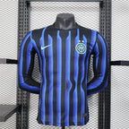 Camisa Inter de Milão 25/26 Home (Sem Patrocínio) - (Jogador) Manga Longa