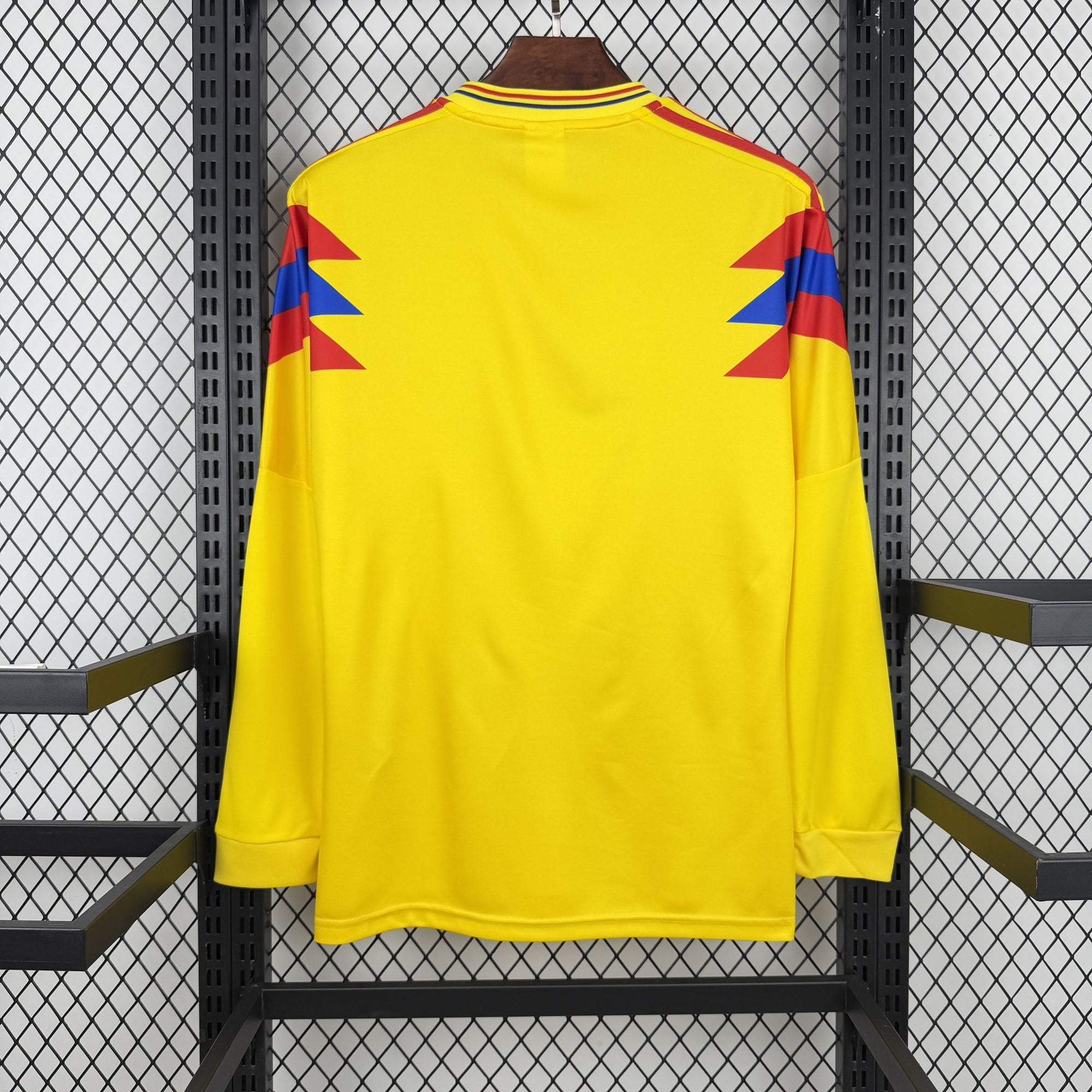 Camisa Colômbia 1990 Home - (Retrô) Manga Longa