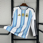 Camisa Argentina 2026 Home (Com Patch) - (Torcedor) Manga Longa