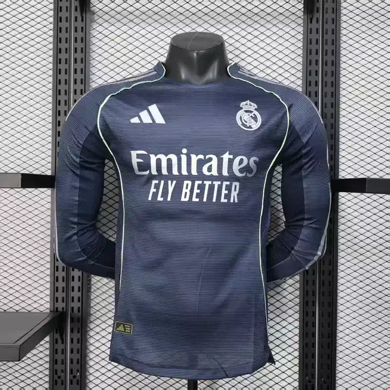 Camisa Real Madrid 25/26 Away - (Jogador) Manga Longa