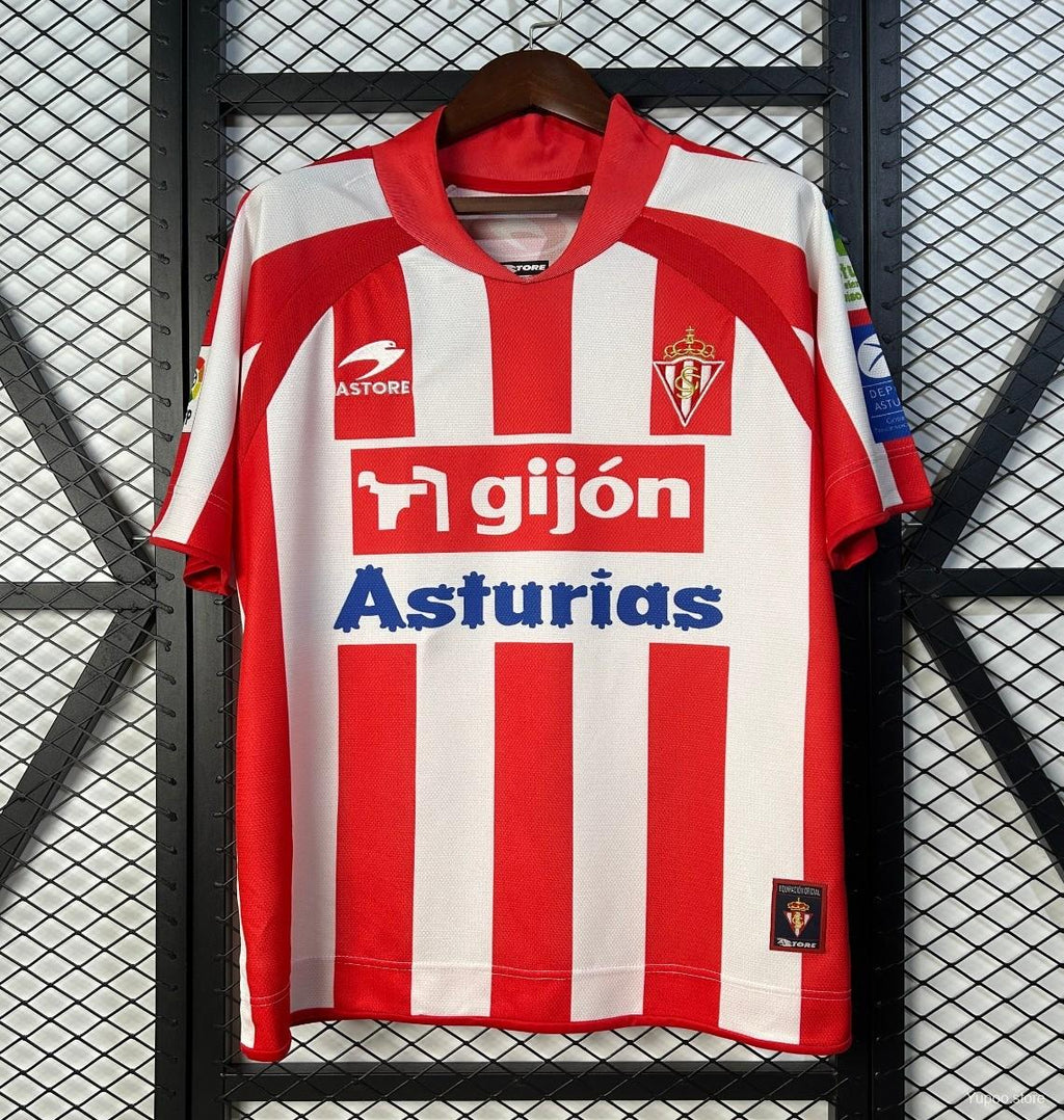 Camisa Sporting Gijón 07/08/09 Home - (Retrô)