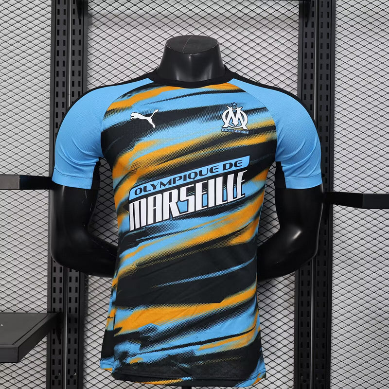Camisa Olympique de Marseille 25/26 Edição Faster OM Orange - (Jogador)