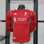 Camisa Liverpool 25/26 Home - (Jogador) Manga Longa
