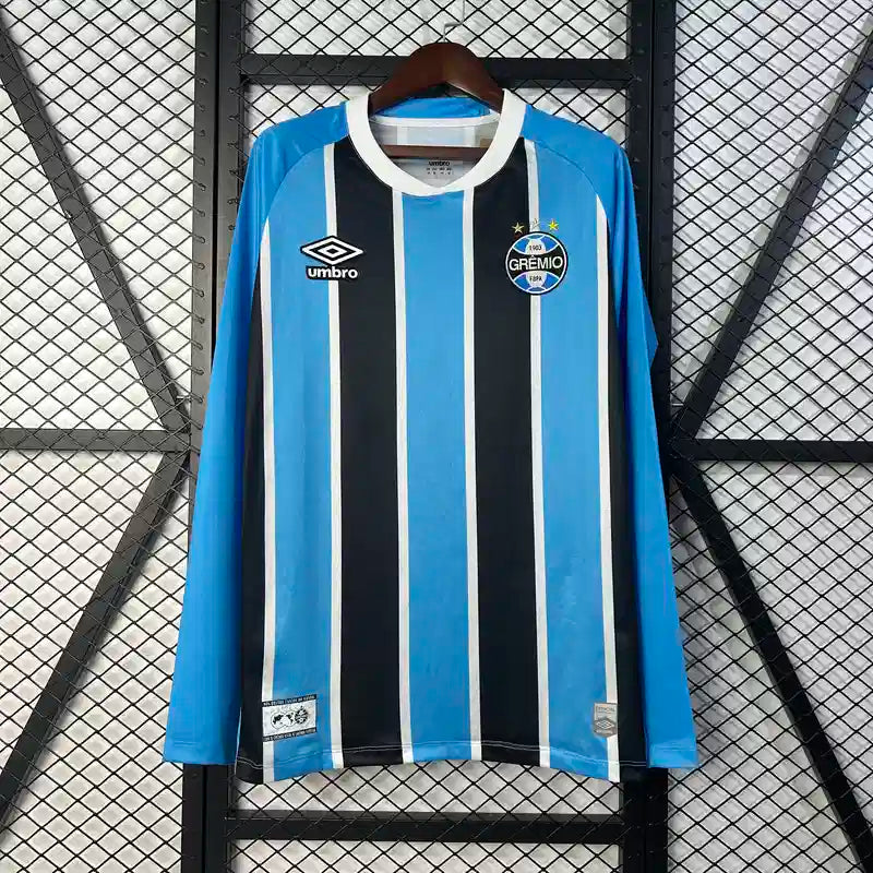 Camisa Grêmio 2025 Home - (Torcedor) Manga Longa