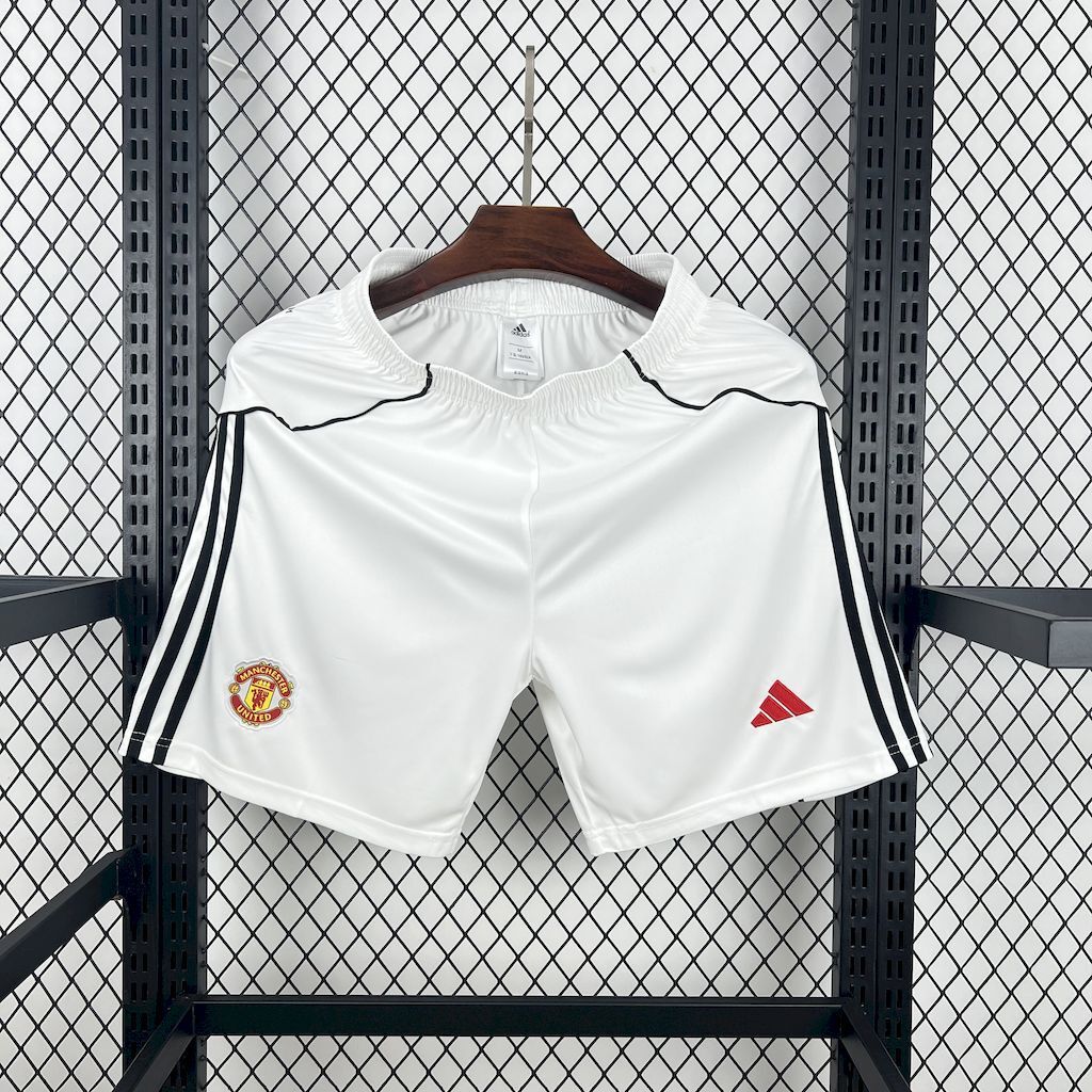 Shorts Manchester United 25/26 Home (White) - (Torcedor)
