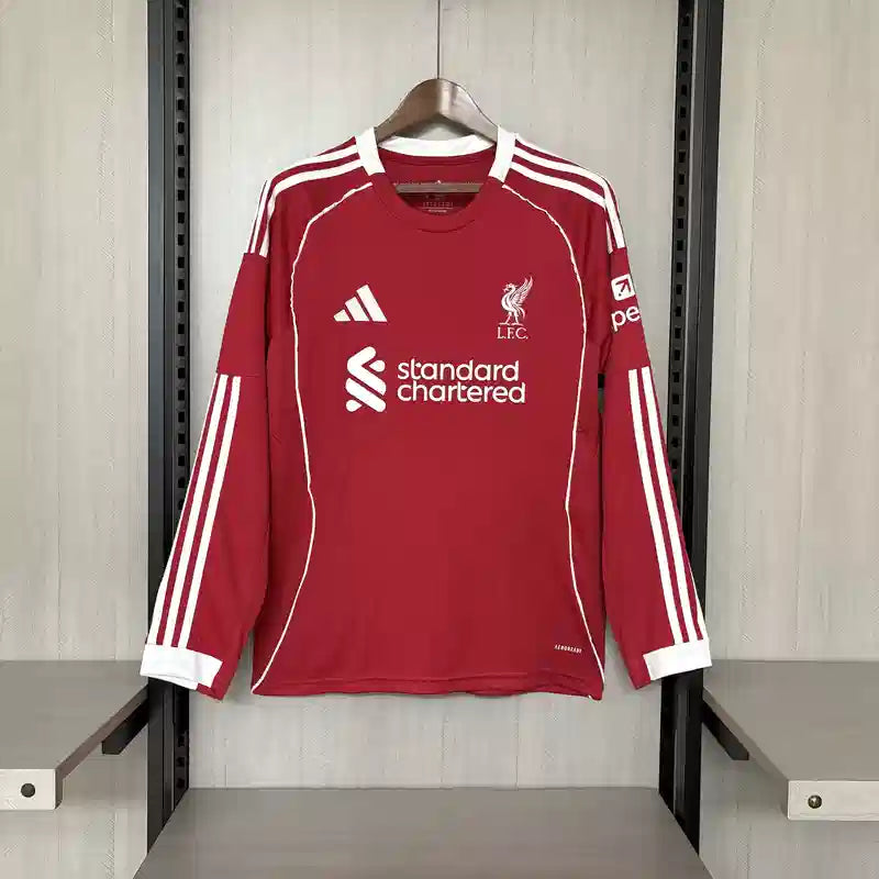 Camisa Liverpool 25/26 Home - (Torcedor) Manga Longa