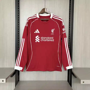 Camisa Liverpool 25/26 Home - (Torcedor) Manga Longa