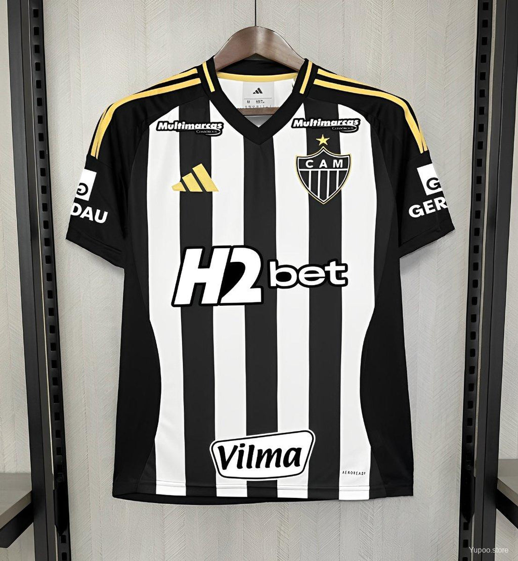 Camisa Atlético-MG 2025 Home (Todos os Patrocínios) - (Torcedor)
