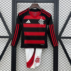 Kit Infantil Flamengo 2025 Home - Manga Longa