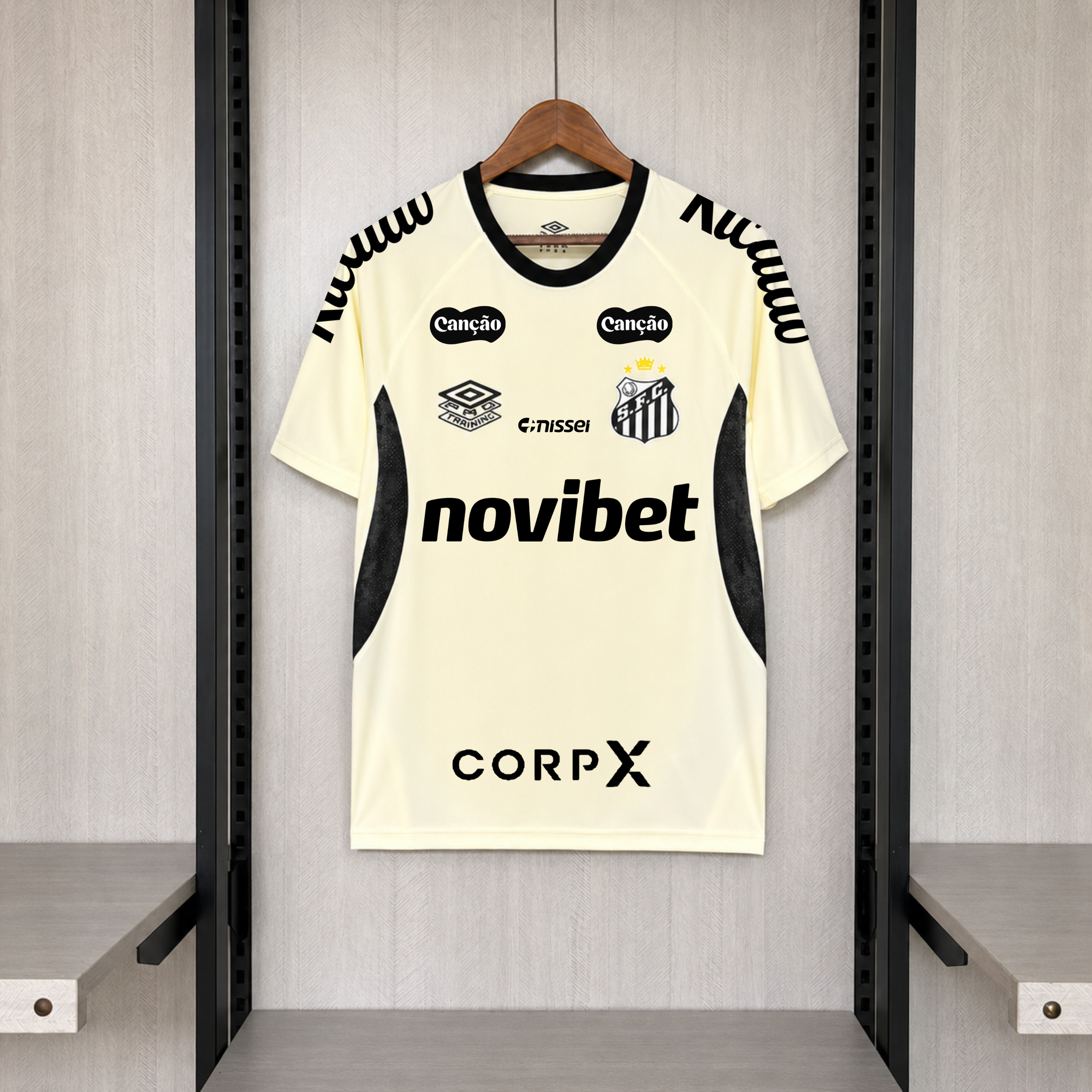 Camisa Santos 2026 Treino (Todos os Patrocínios) - (Torcedor)