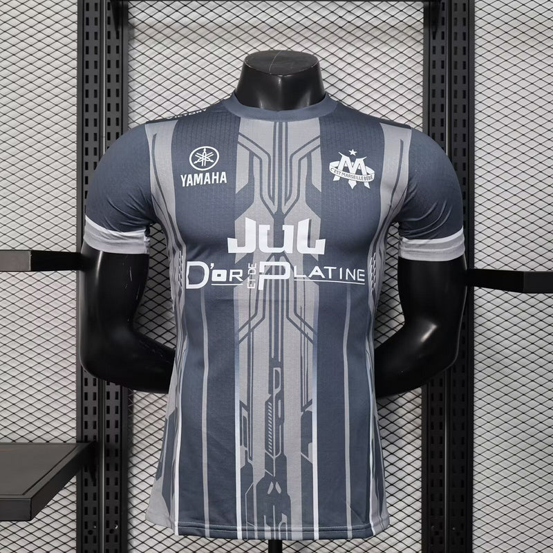 Camisa Olympique de Marseille 25/26 Edição Grey Joint - (Jogador)