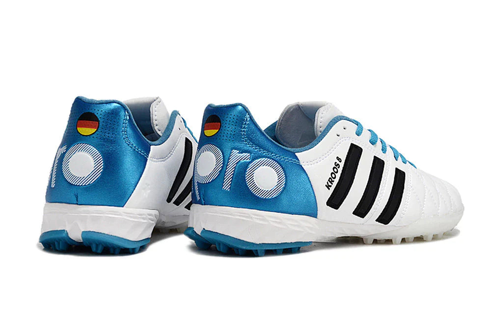 Chuteira Adidas 11 Pro "Tony Kroos" TF - Branco e Azul