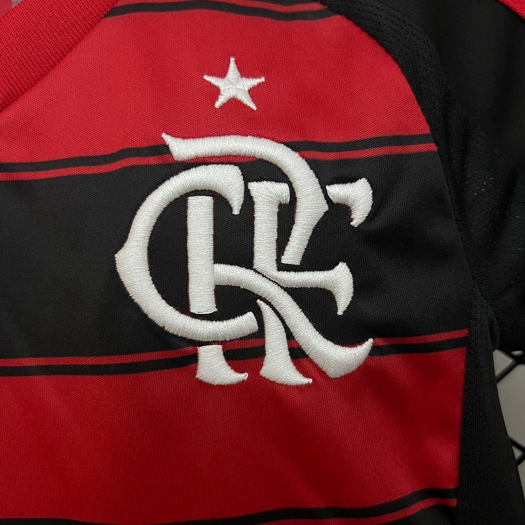 Kit Infantil Flamengo 2025 Home - Manga Longa