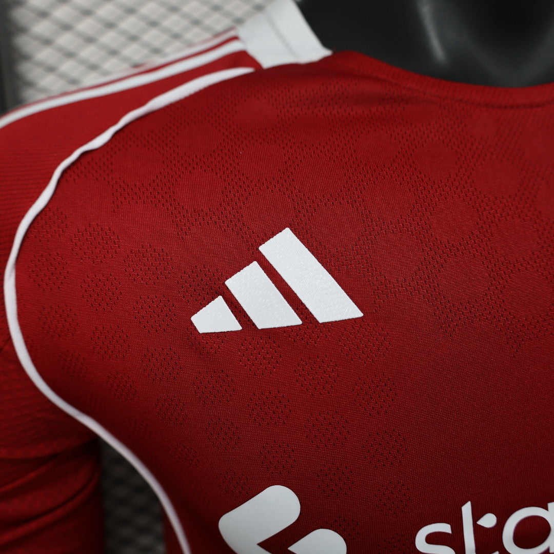 Camisa Liverpool 25/26 Home - (Jogador) Manga Longa
