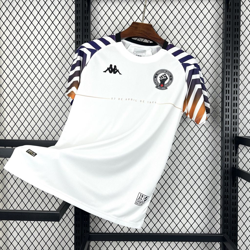 Camisa Vasco Da Gama Branca 24/25 - Kappa (Torcedor) Masculina