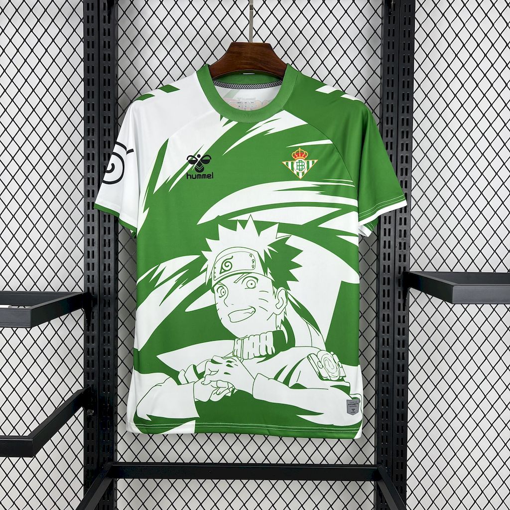Camisa Real Betis 24/25 Pré-Jogo (Naruto) - (Torcedor)