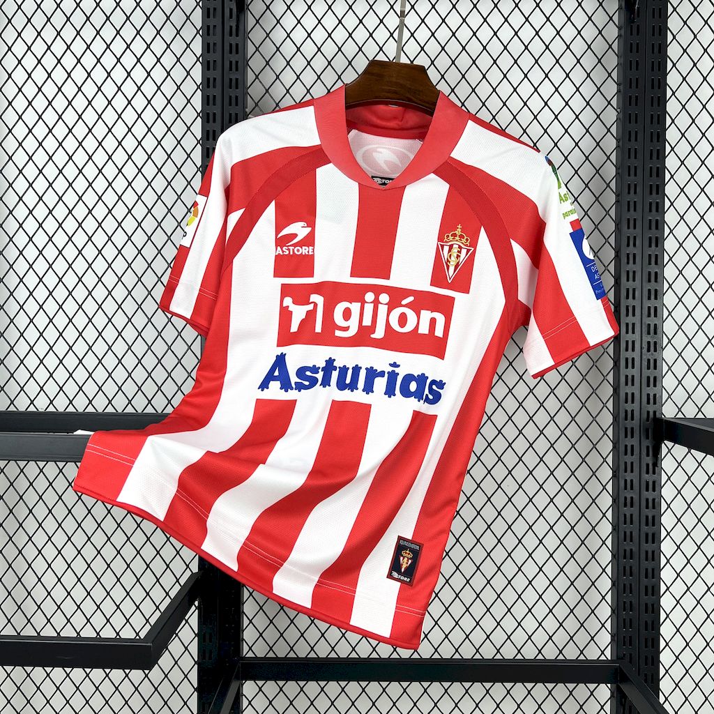 Camisa Sporting De Gijon Home 08/09  - Versão (Retrô)