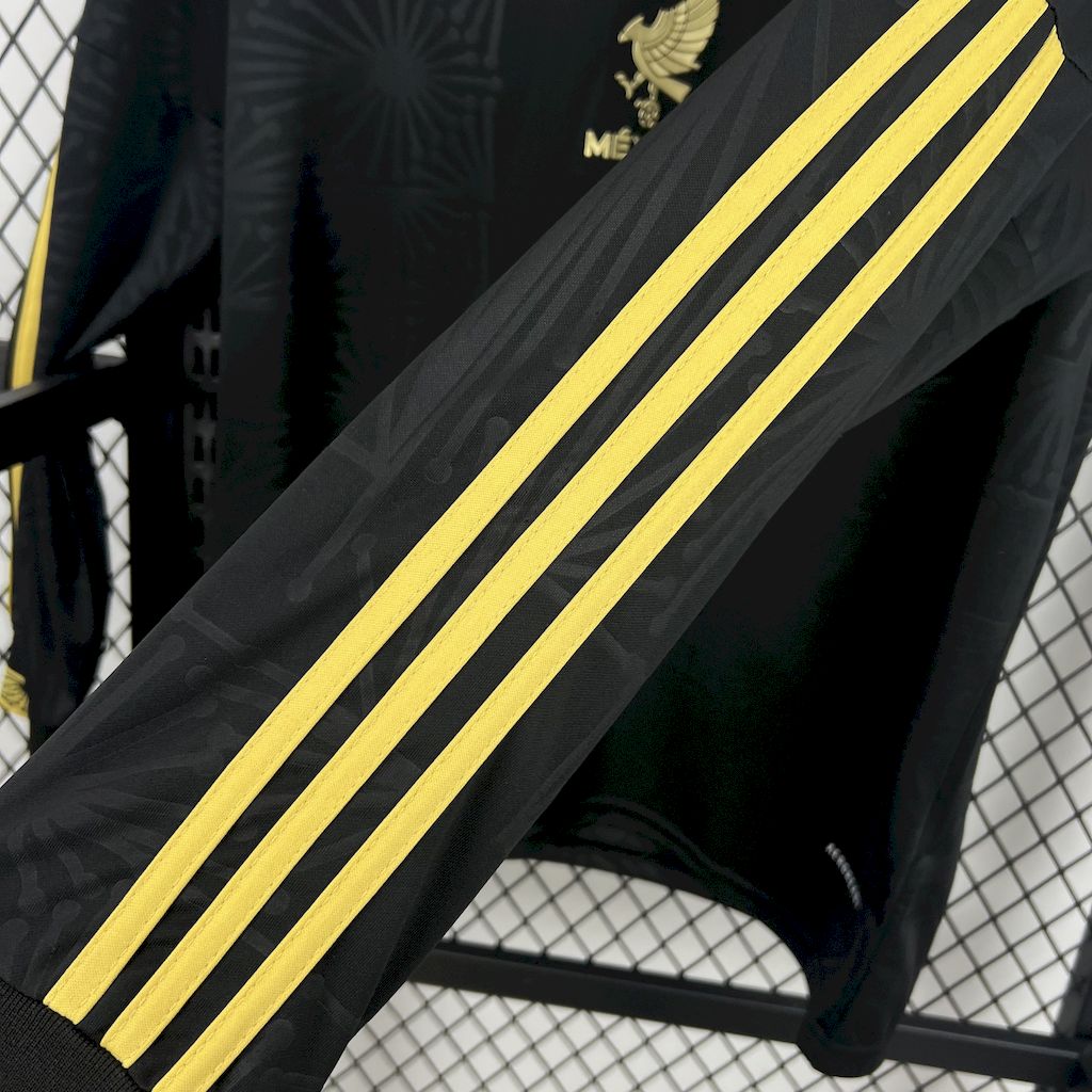 Camisa México Gold-Black Manga Longa 25/26 - (Torcedor) Masculina