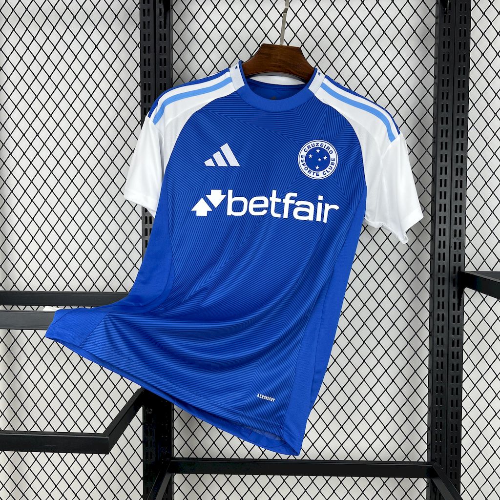 Camisa Cruzeiro 2025 Home (Com Patrocínio) - (Torcedor)
