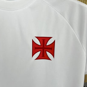 Camisa Vasco Da Gama Supporter Branca Gold 25/26 - Kappa (Torcedor) Masculina