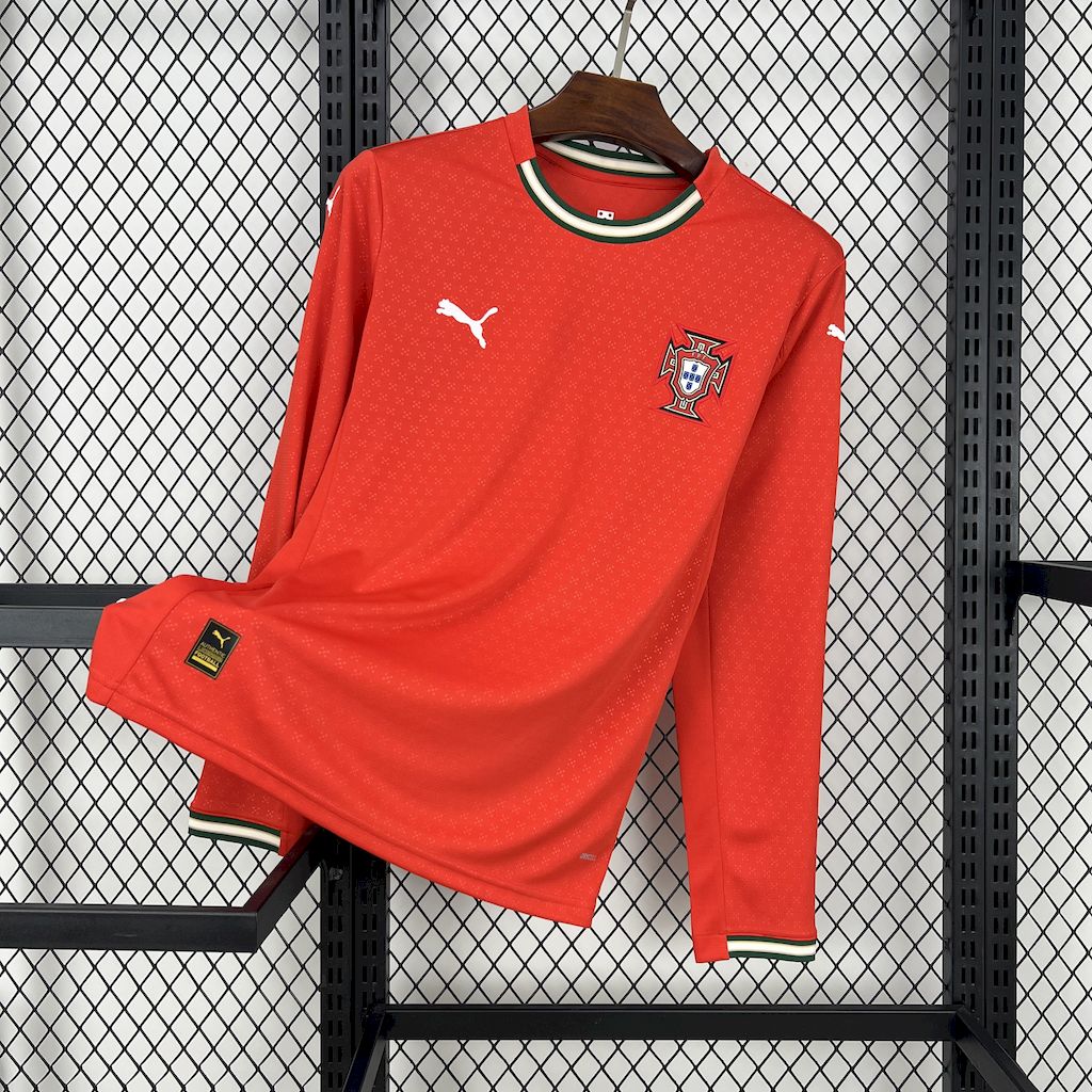 Camisa Portugal Home Manga Longa 25/26 - (Torcedor) Masculina