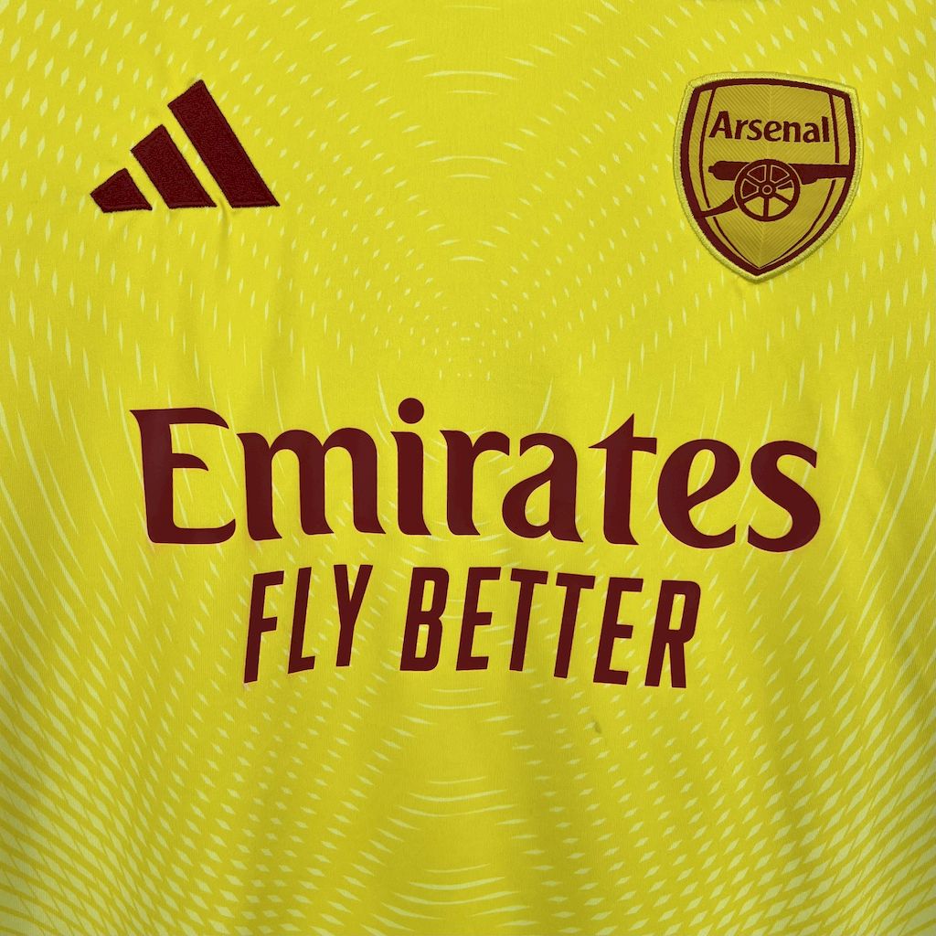 Camisa Arsenal Goleiro Amarela 25/26 - (Torcedor) Masculina