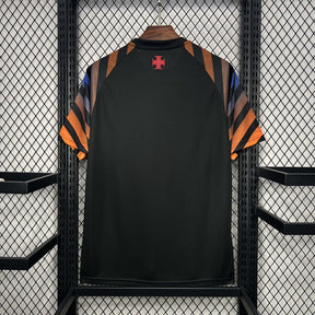 Camisa Vasco Da Gama Warm-up Black 24/25 - Kappa (Torcedor) Masculina