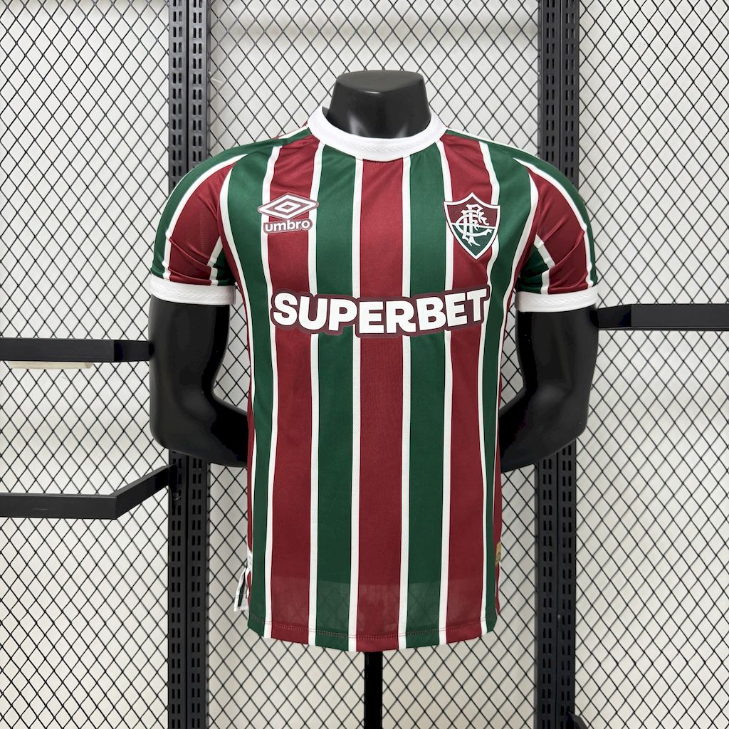 Camisa Fluminense 2025 Home (Com Patrocínio) - (Jogador)