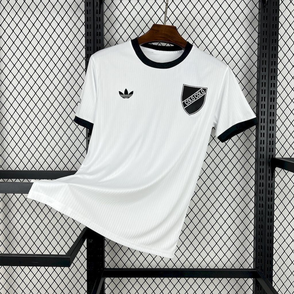 Camisa Colo-Colo Casual (Retrô) Branca 25/26 - (Torcedor) Masculina