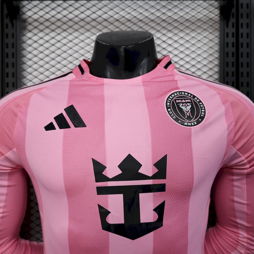 Camisa Inter Miami Adidas 25/26 - Versão (Jogador) Manga Comprida