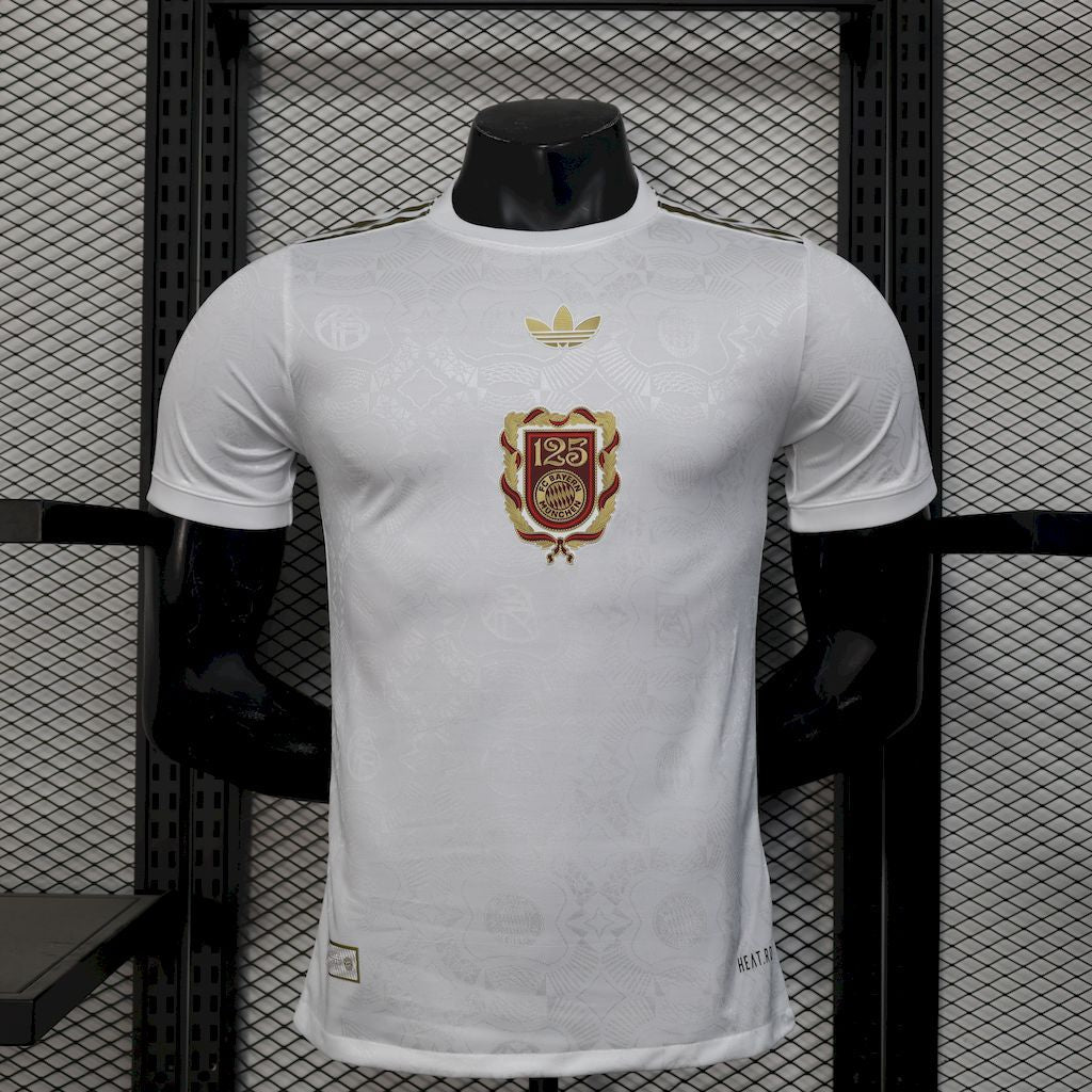 Camisa Bayern de Munique 24/25 Aniversário 125 Anos Especial White - (Jogador)
