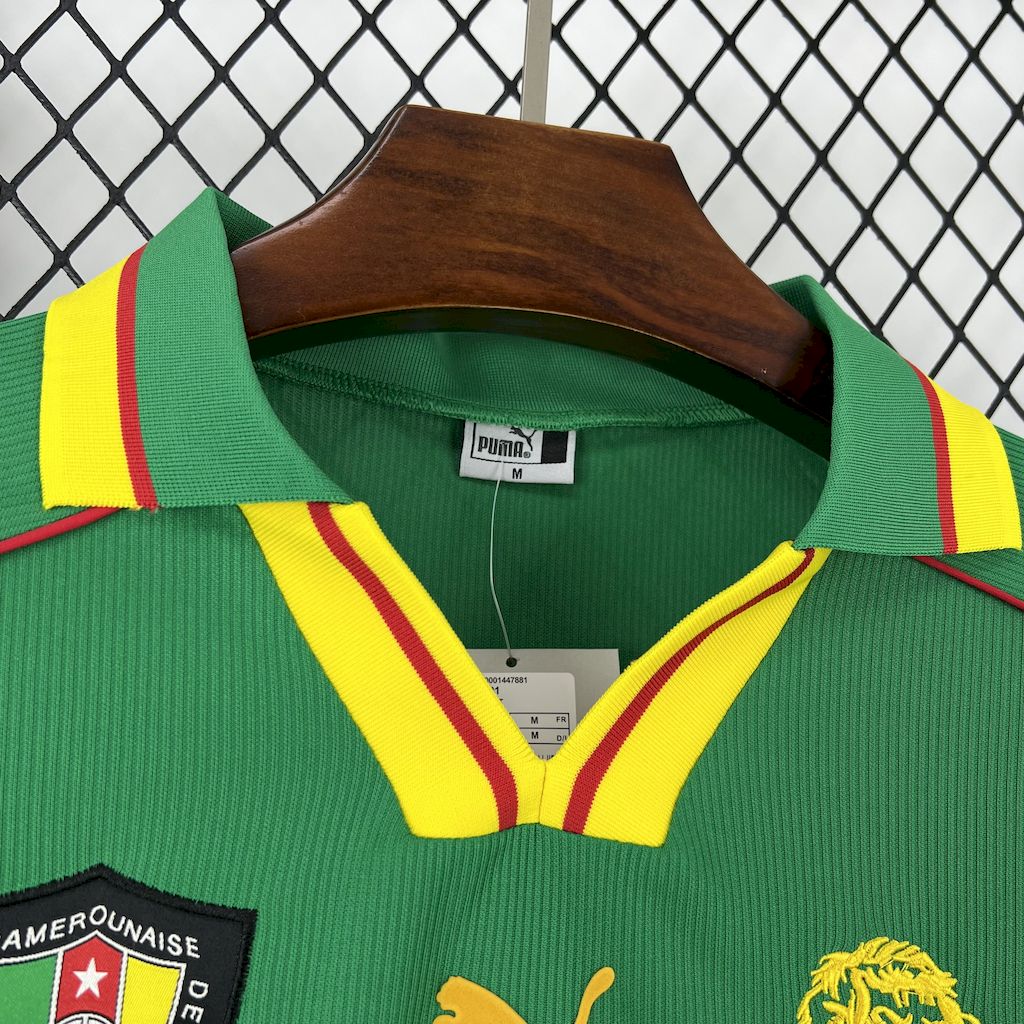 Camisa Camarões Home 1998 - Versão (Retrô)