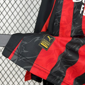 Camisa Milan Home Manga Longa 25/26 - (Torcedor) Masculina