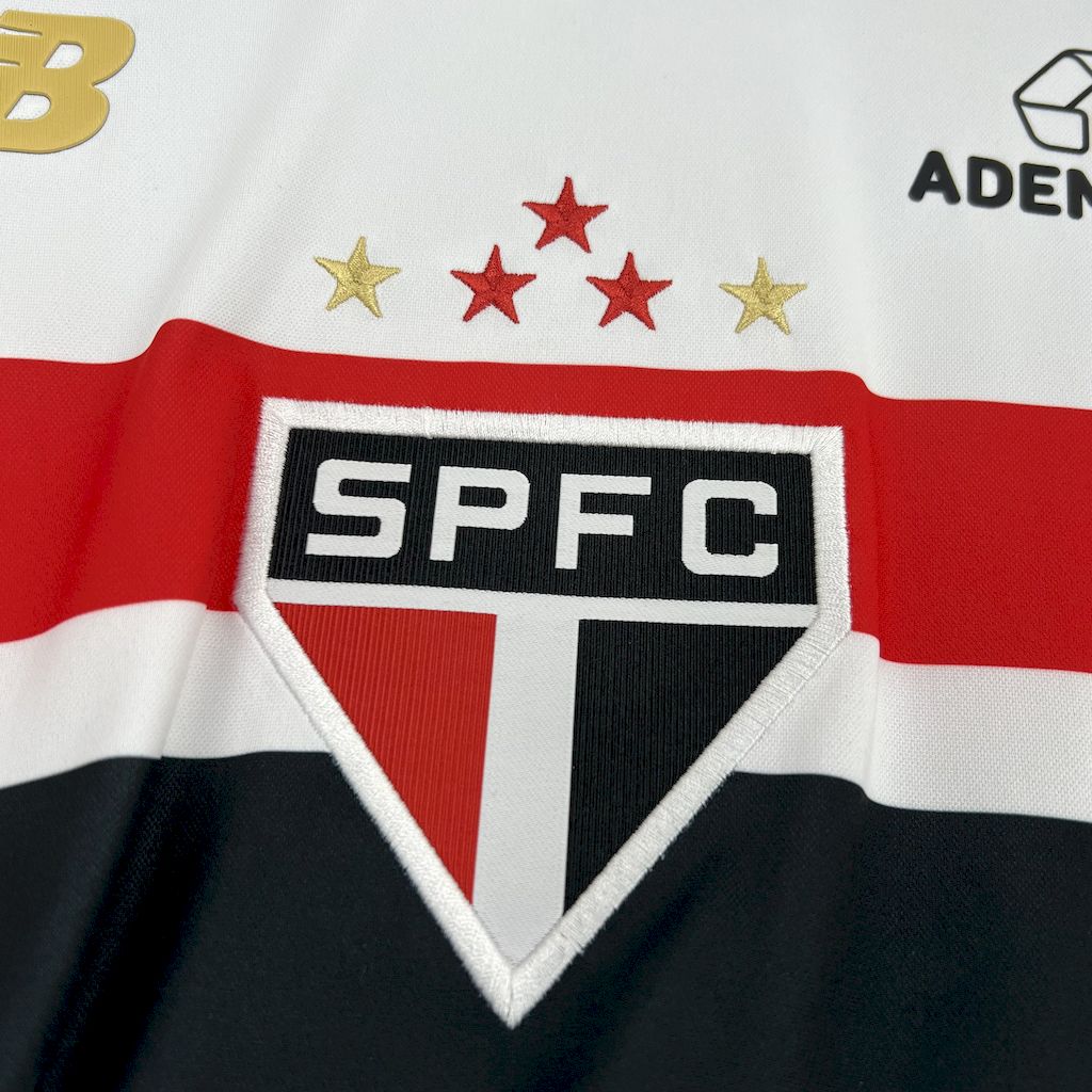 Camisa São Paulo 2025 Home (Com Patrocínios) - (Torcedor)
