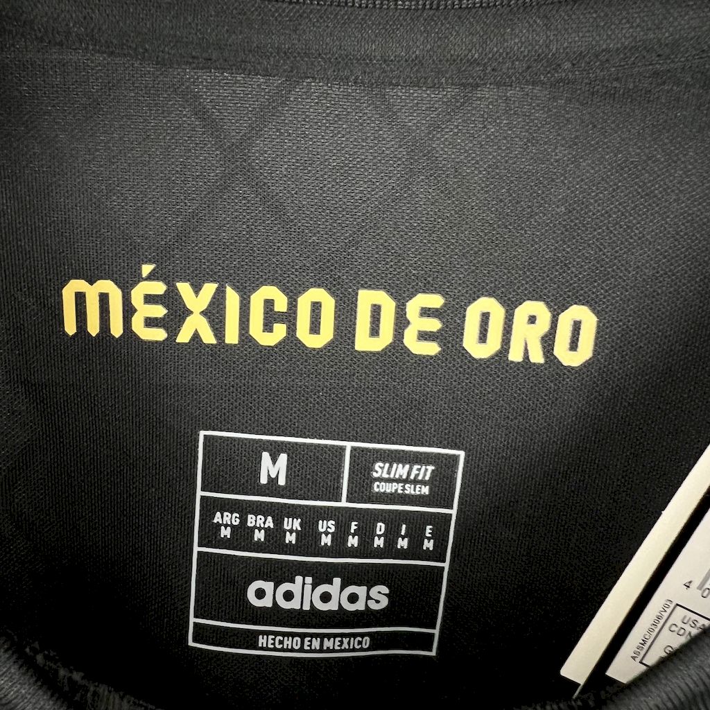 Camisa México Gold-Black Manga Longa 25/26 - (Torcedor) Masculina