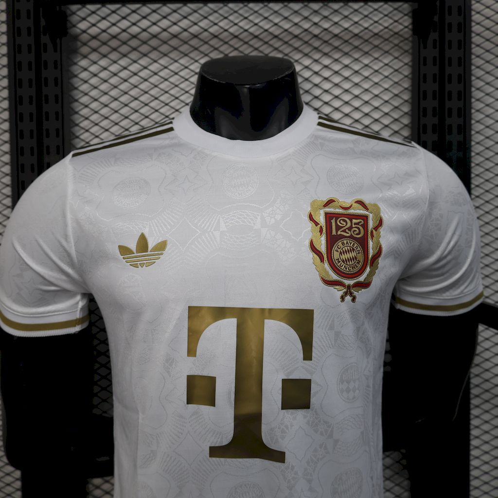 Camisa Bayern de Munique 24/25 Aniversário 125 Anos White - (Jogador)