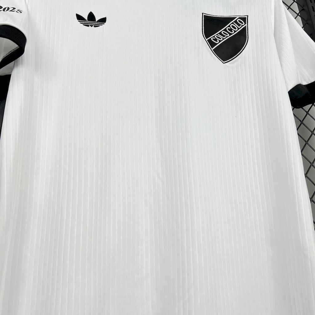 Camisa Colo-Colo Casual (Retrô) Branca 25/26 - (Torcedor) Masculina