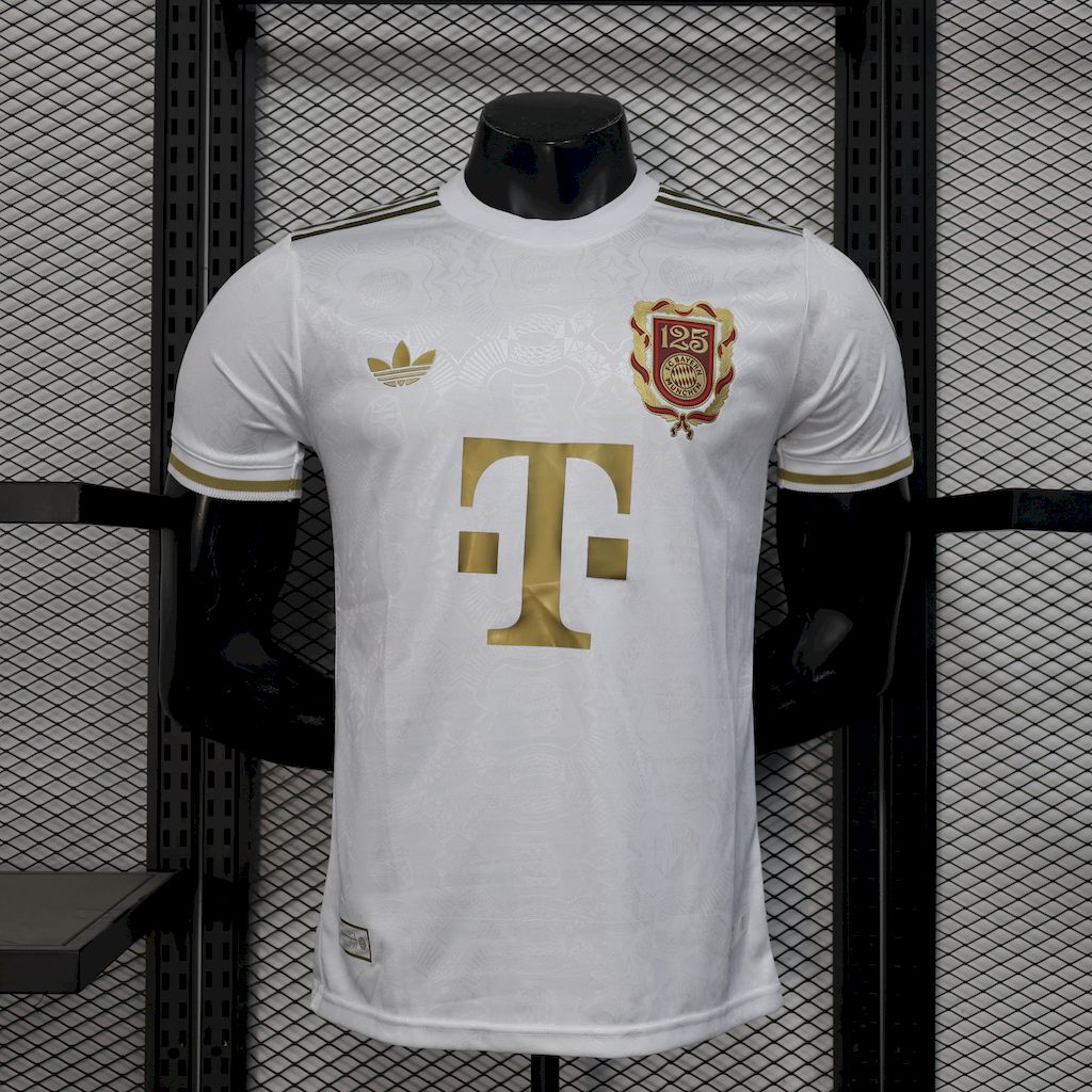 Camisa Bayern de Munique 24/25 Aniversário 125 Anos White - (Jogador)