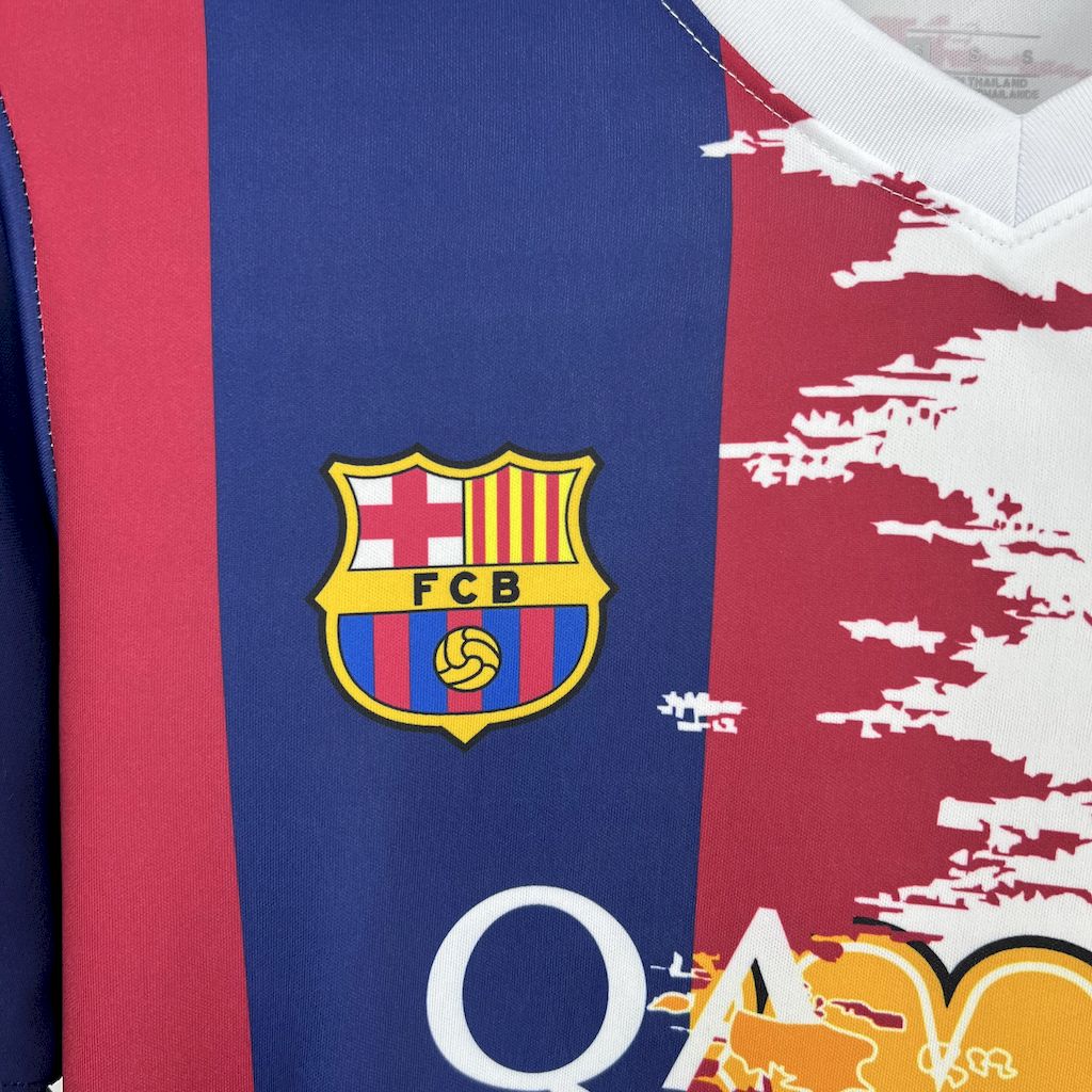 Camisa Barcelona x Santos 25/26 (Neymar) - (Torcedor)